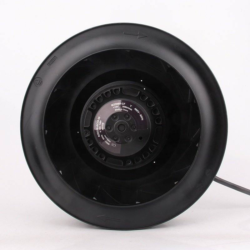 Original German AC400V 0.16A 74W DC EC 250x250x51mm 25CM Inverter Backward Tilt Centrifugal M2D068-CF R2D220-AC14-20 Cooling Fan